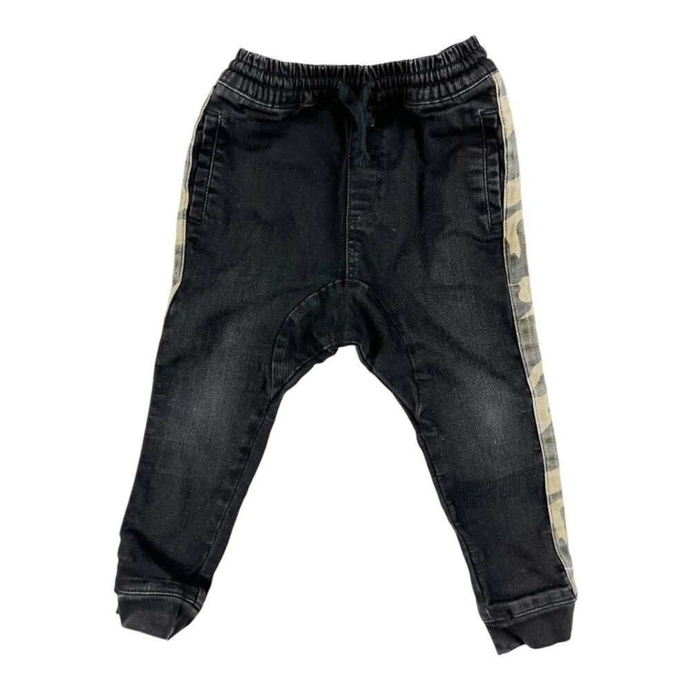 Stem Black Denim Camo Joggers size 5